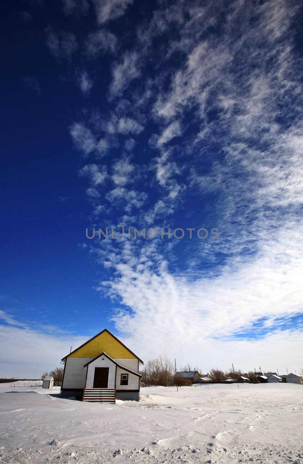 Old Abandoned Homestead in Winter Saskatchewan by pictureguy