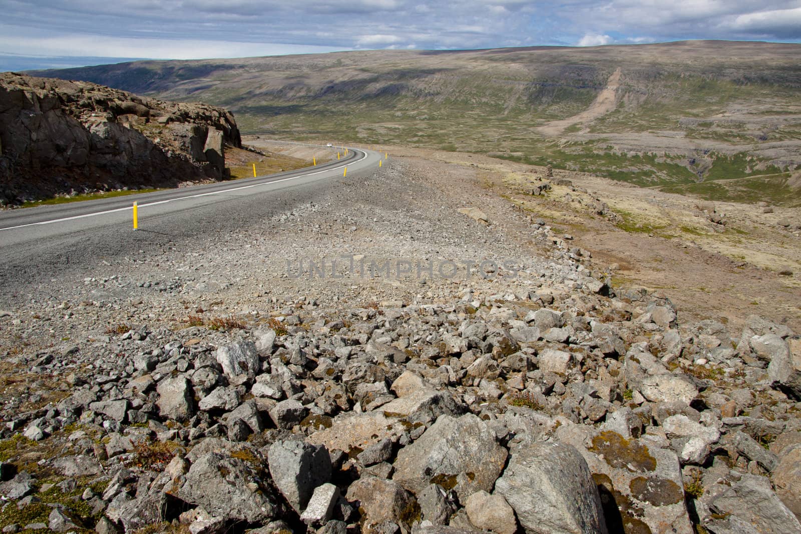 Empty mountain route - vestfjord Iceland by parys