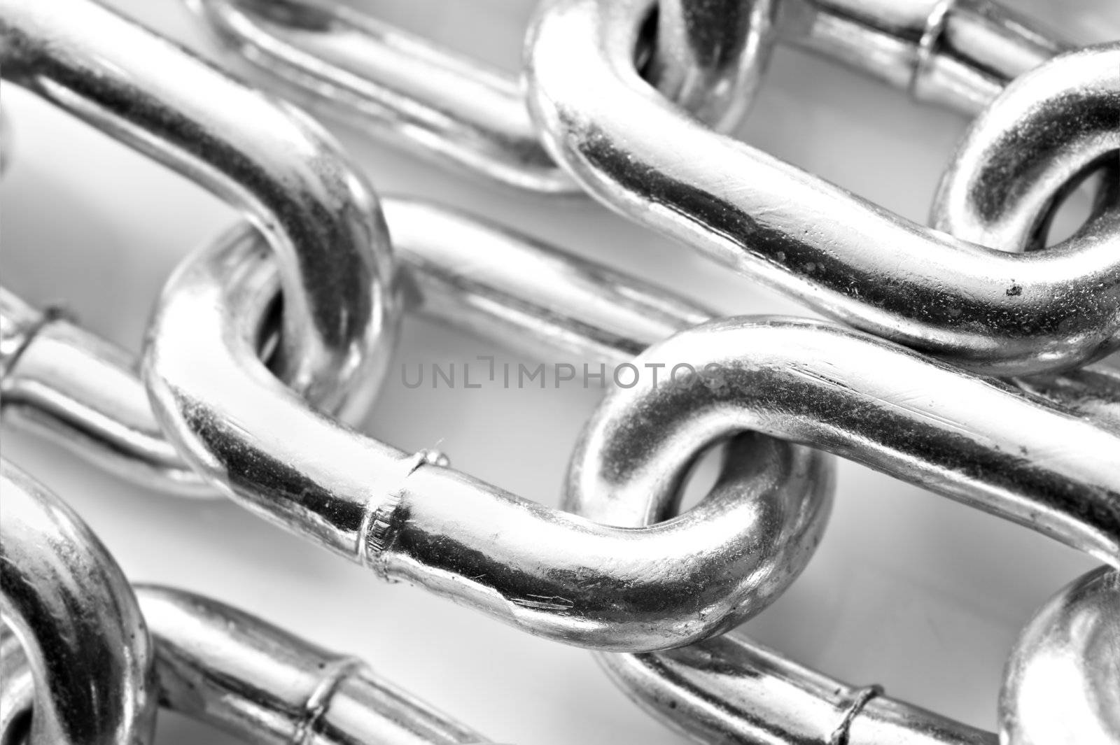Abstract background of a silver chain by tish1