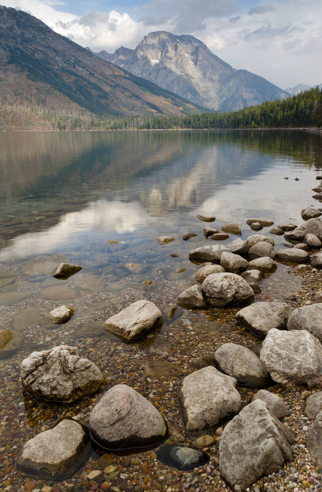 Jenny Lake and Mount Moran, Grand Teton National Park, Wyoming, USA by CharlesBolin