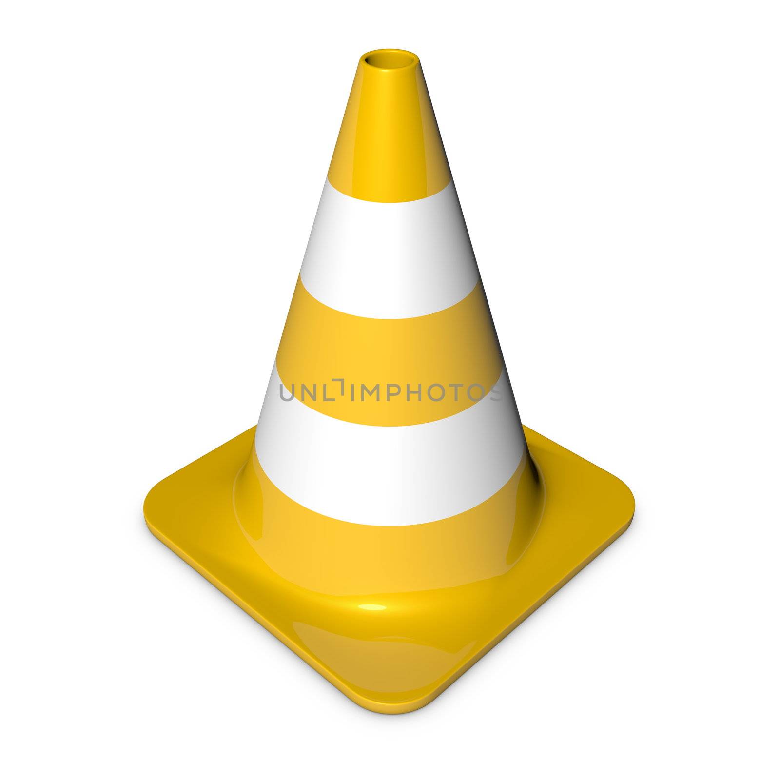 Traffic Cone - Shiny Yellow by PixBox