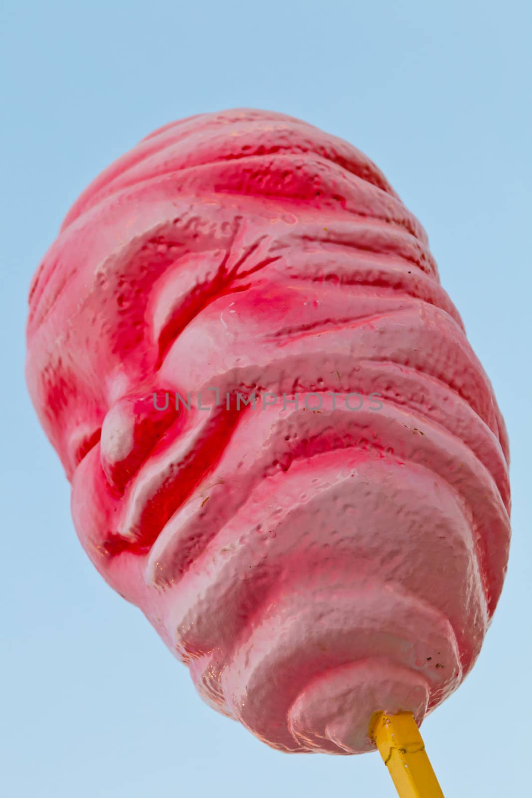 Representation of a smiling cotton candy