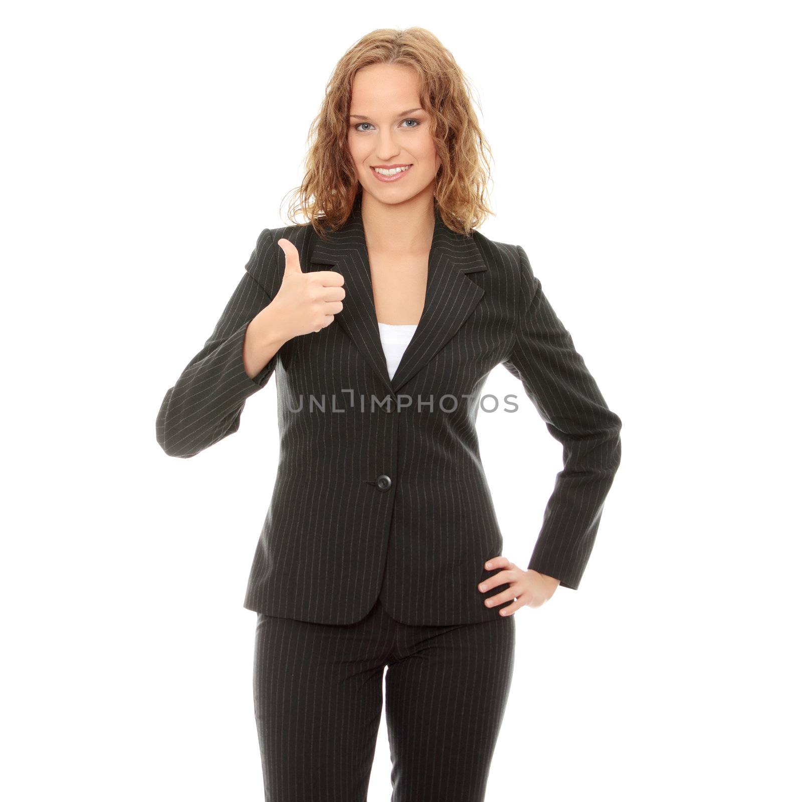 Young happy businesswoman by BDS