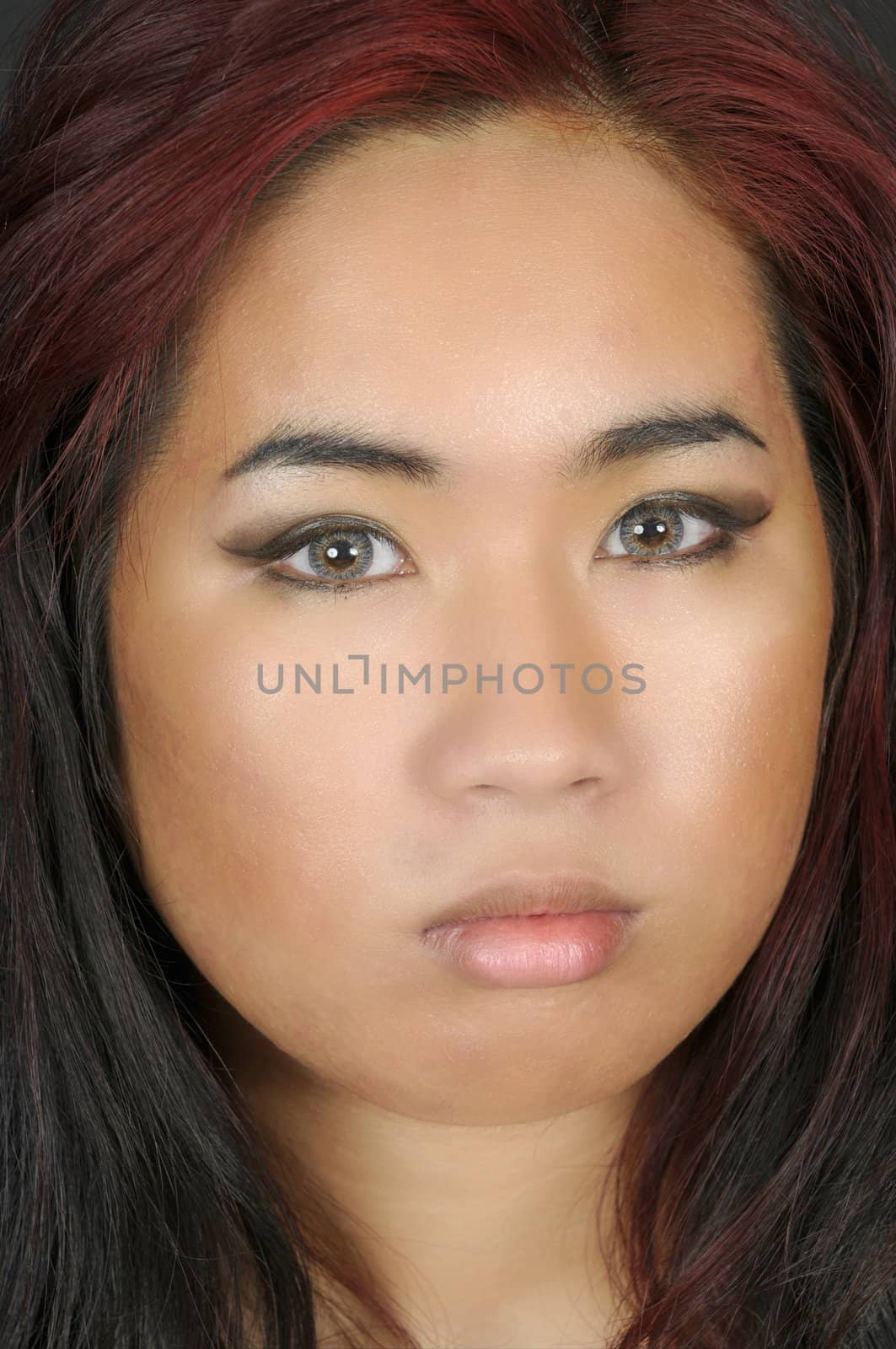 closeup of a pretty asian girl