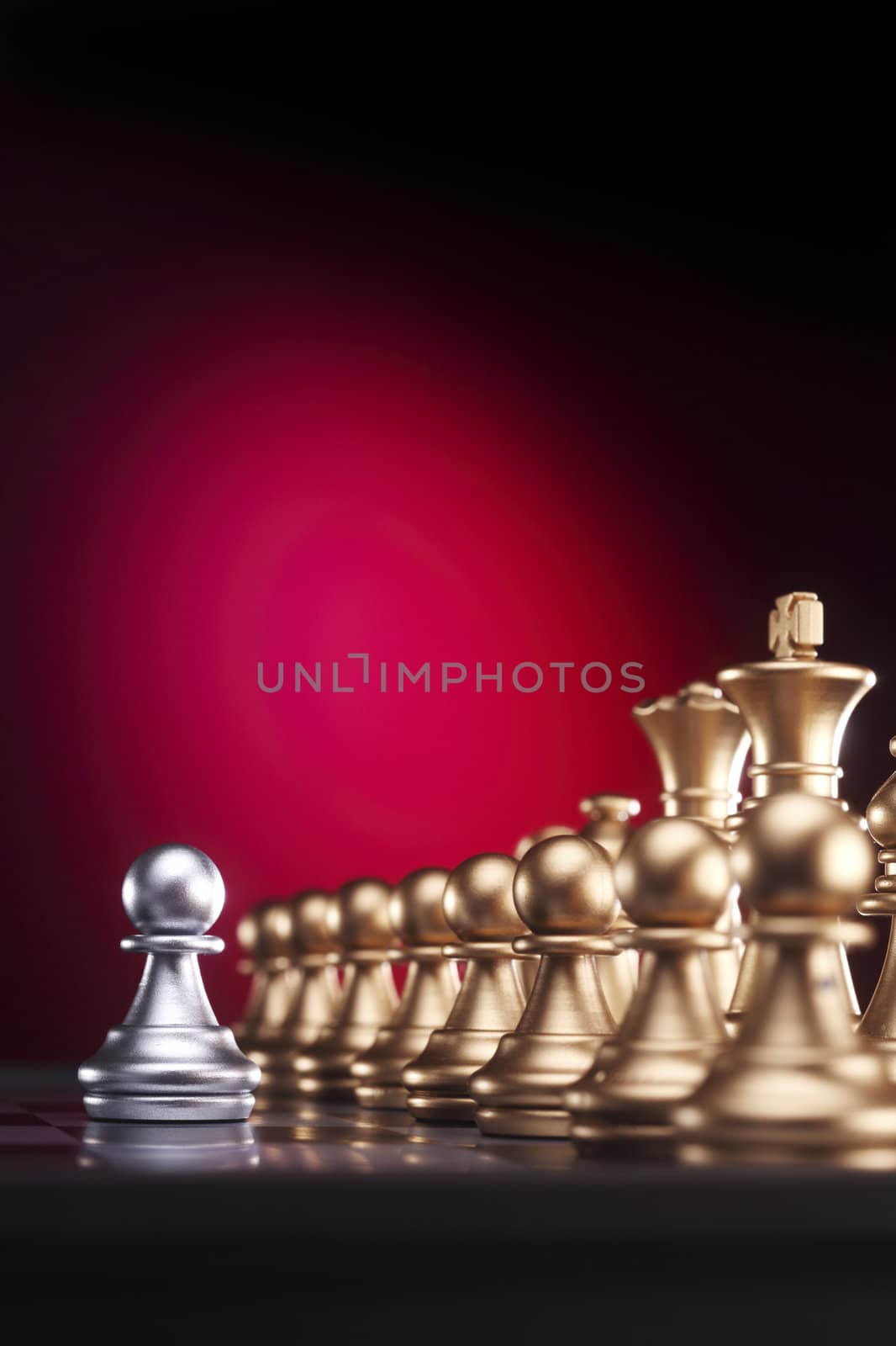 stock image of the battle of the chess game