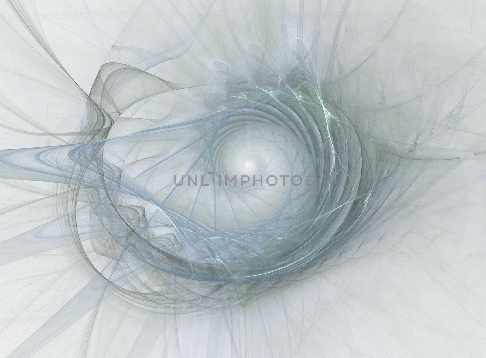 abstract spiral flame on the white background