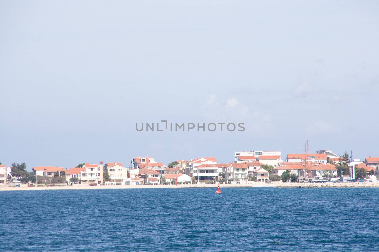 Tisno a city on the island of Murter