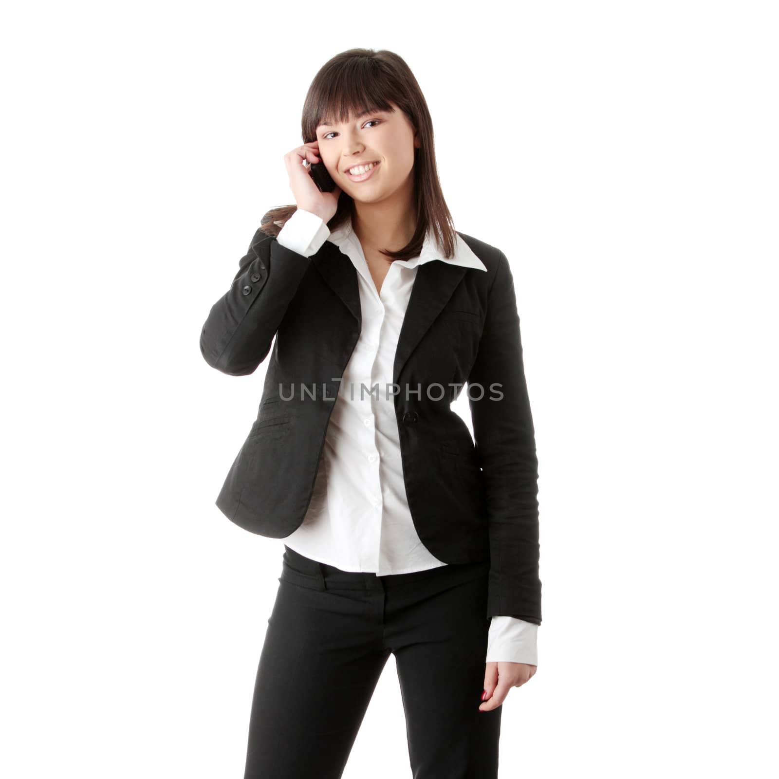 Young businesswoman using cell phone by BDS