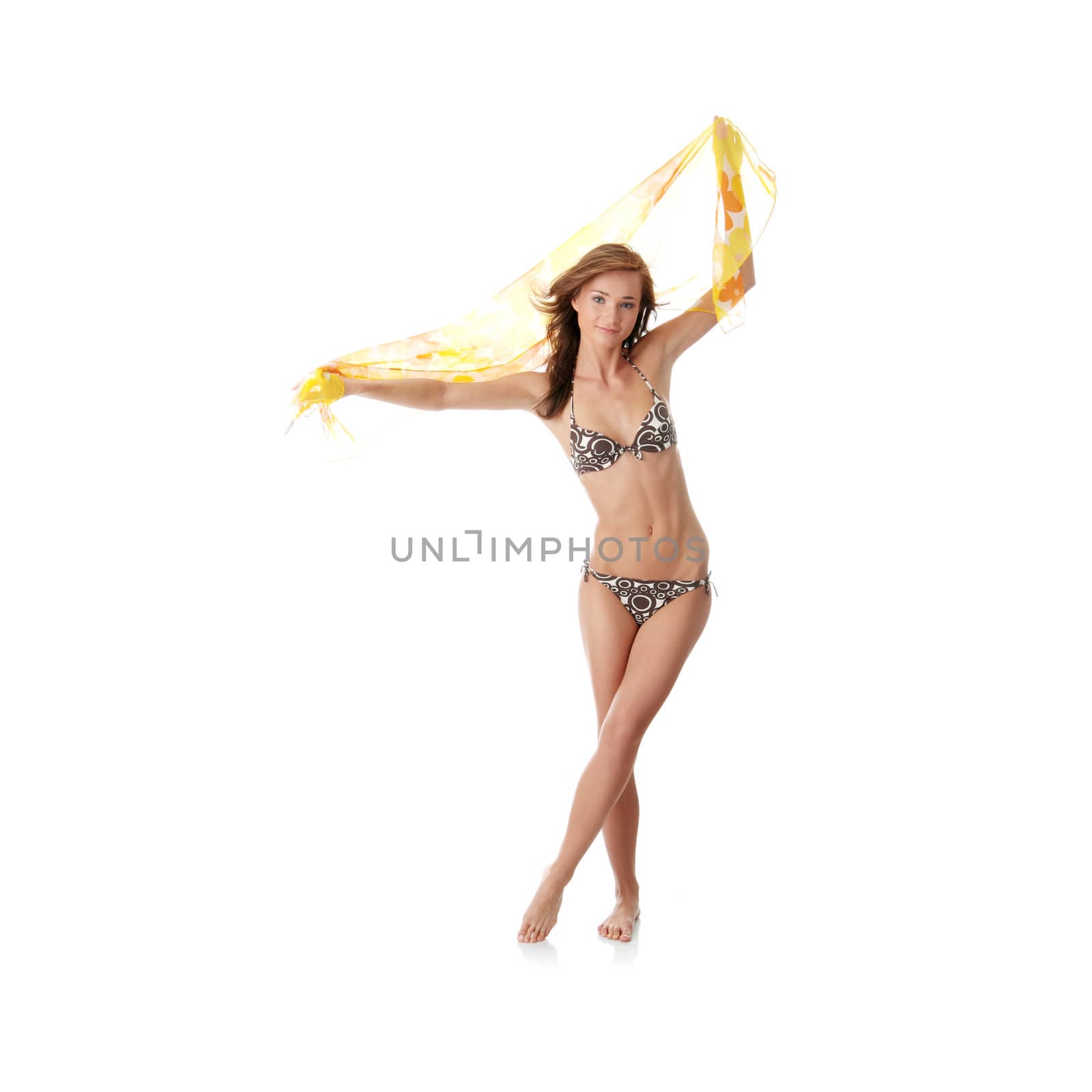 Woman posing in bikini - with wind by BDS