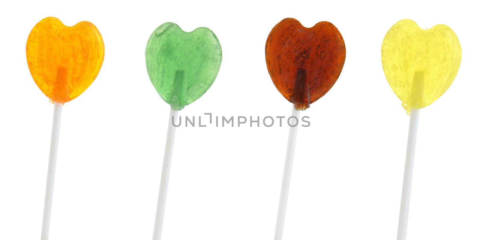 Heart shaped colorfull lolipops by BDS