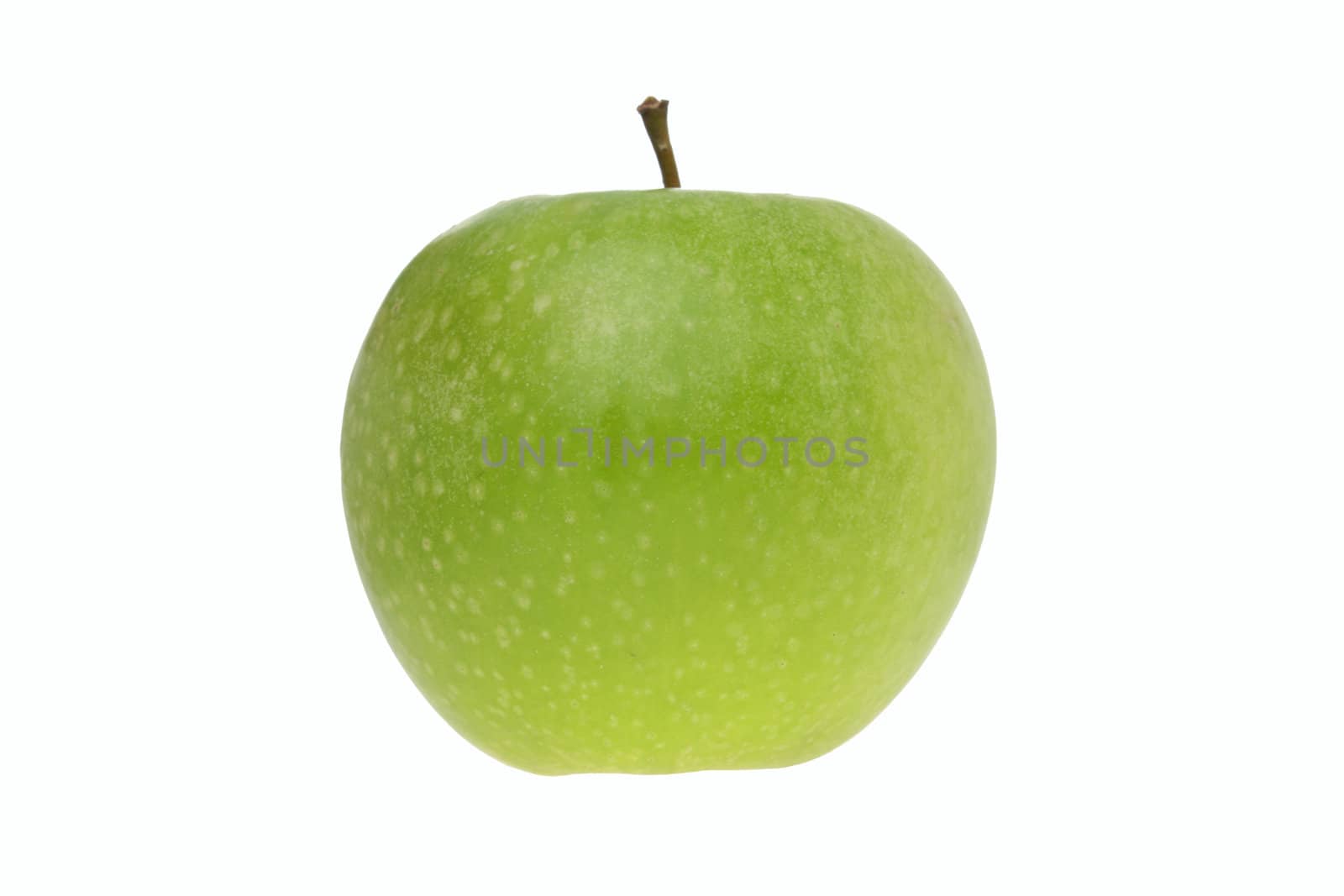 Fresh green apple isolated on white background