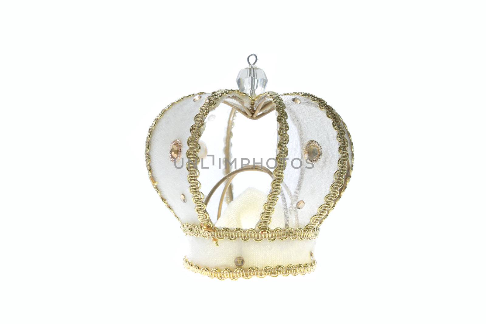 Golden crown with clipping path