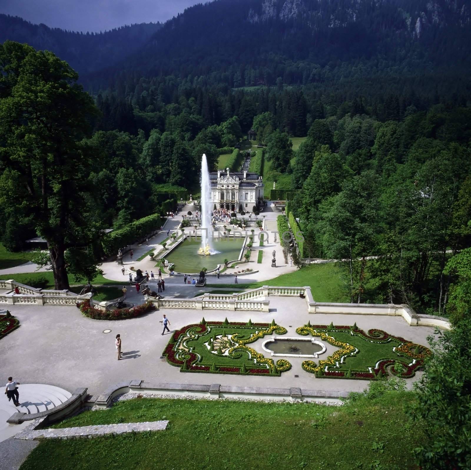 Palace Linderhof in Bavaria, Germany