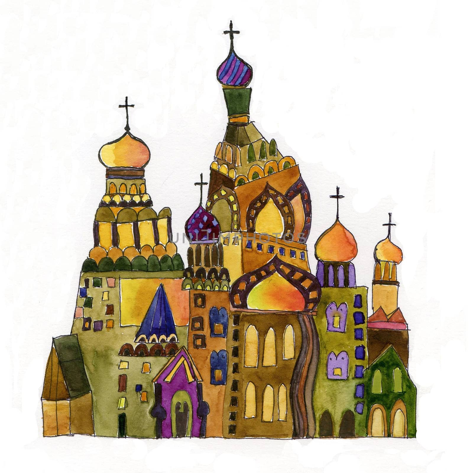russian church by vergasova