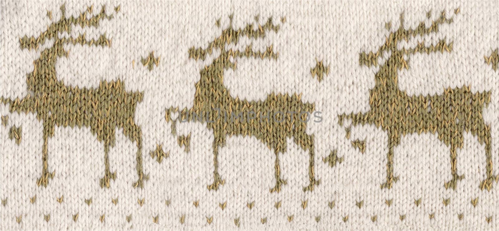 my handmade knitted reindeers pattern