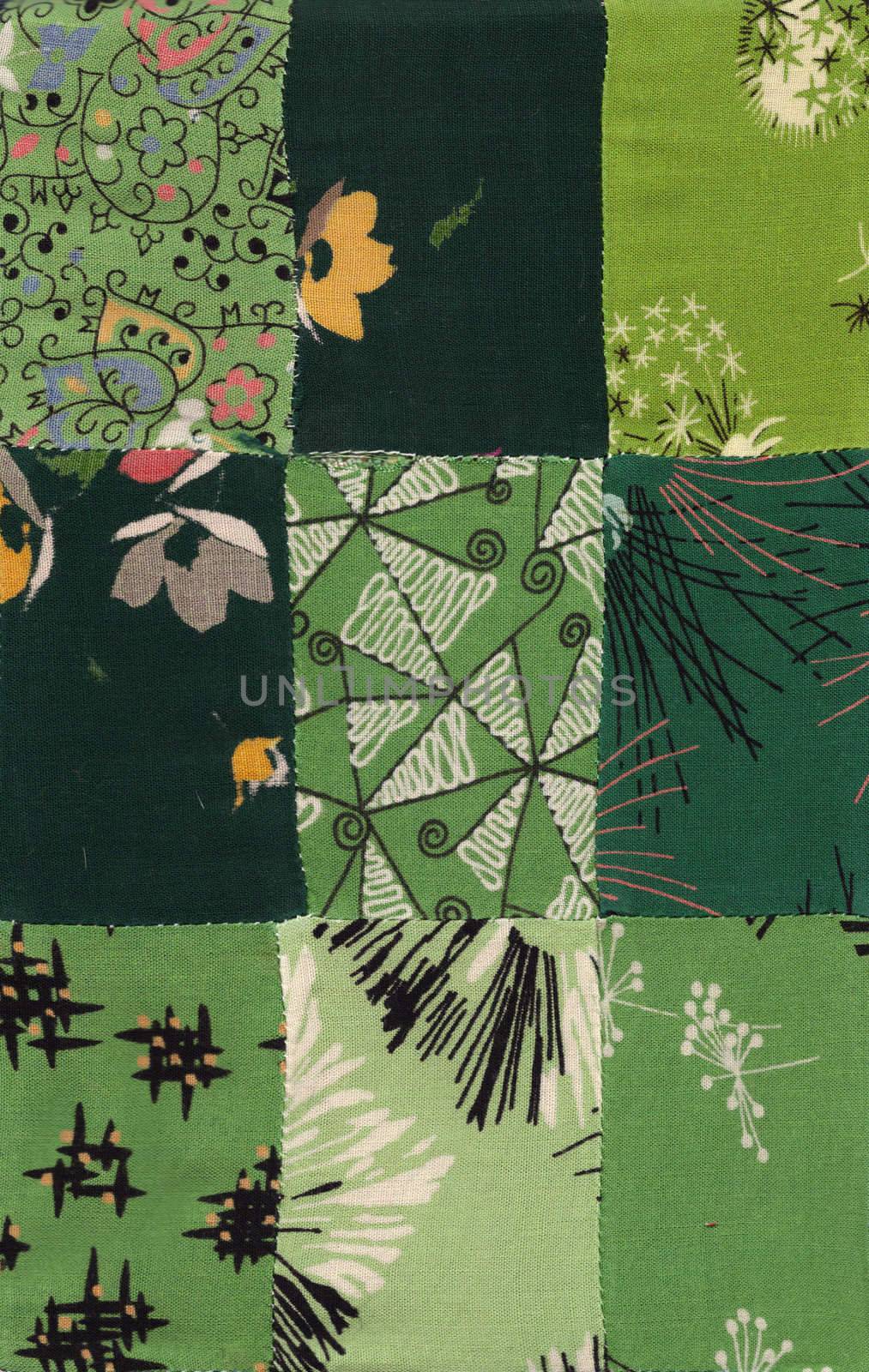 green quilt pattern by vergasova