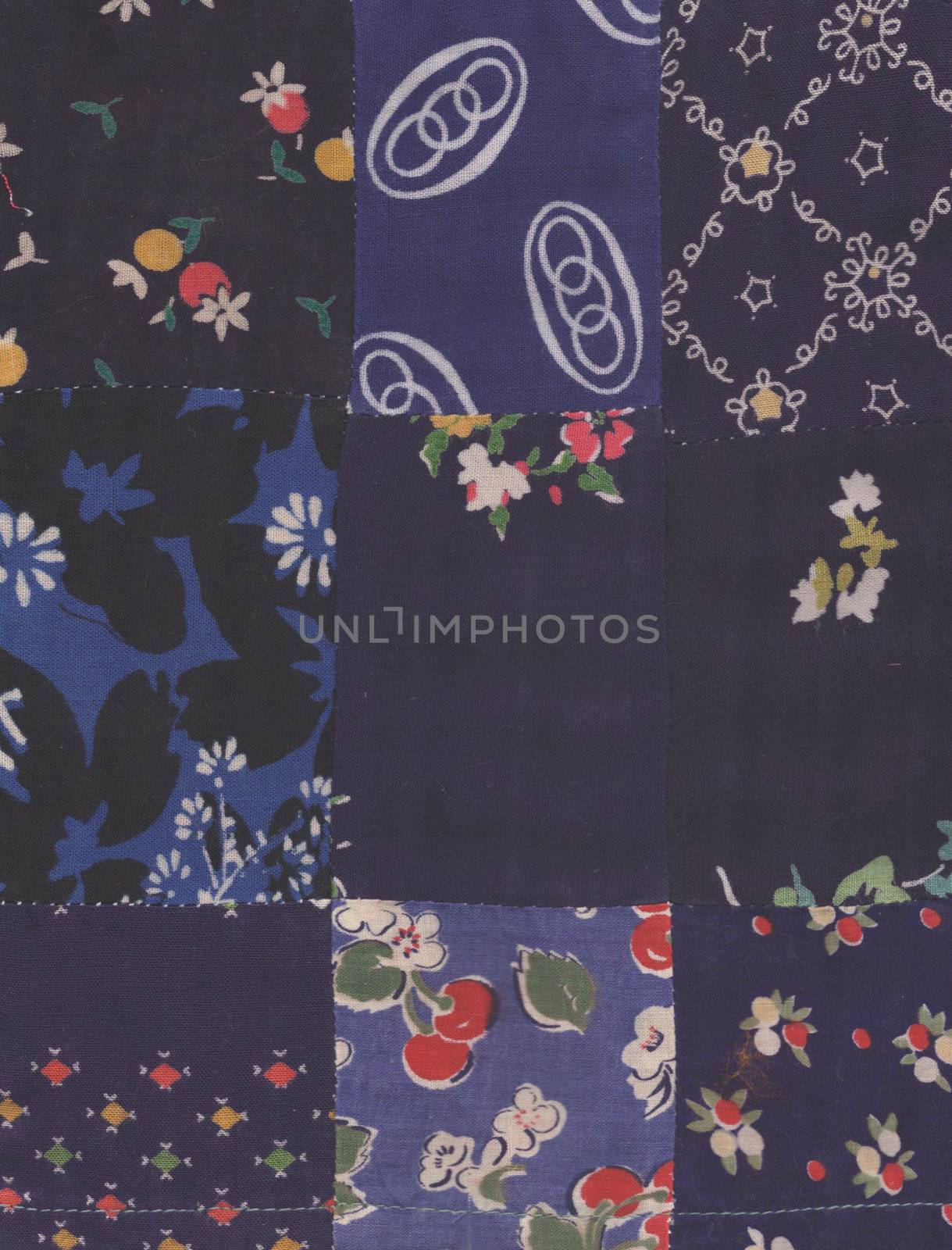 blue quilt pattern by vergasova
