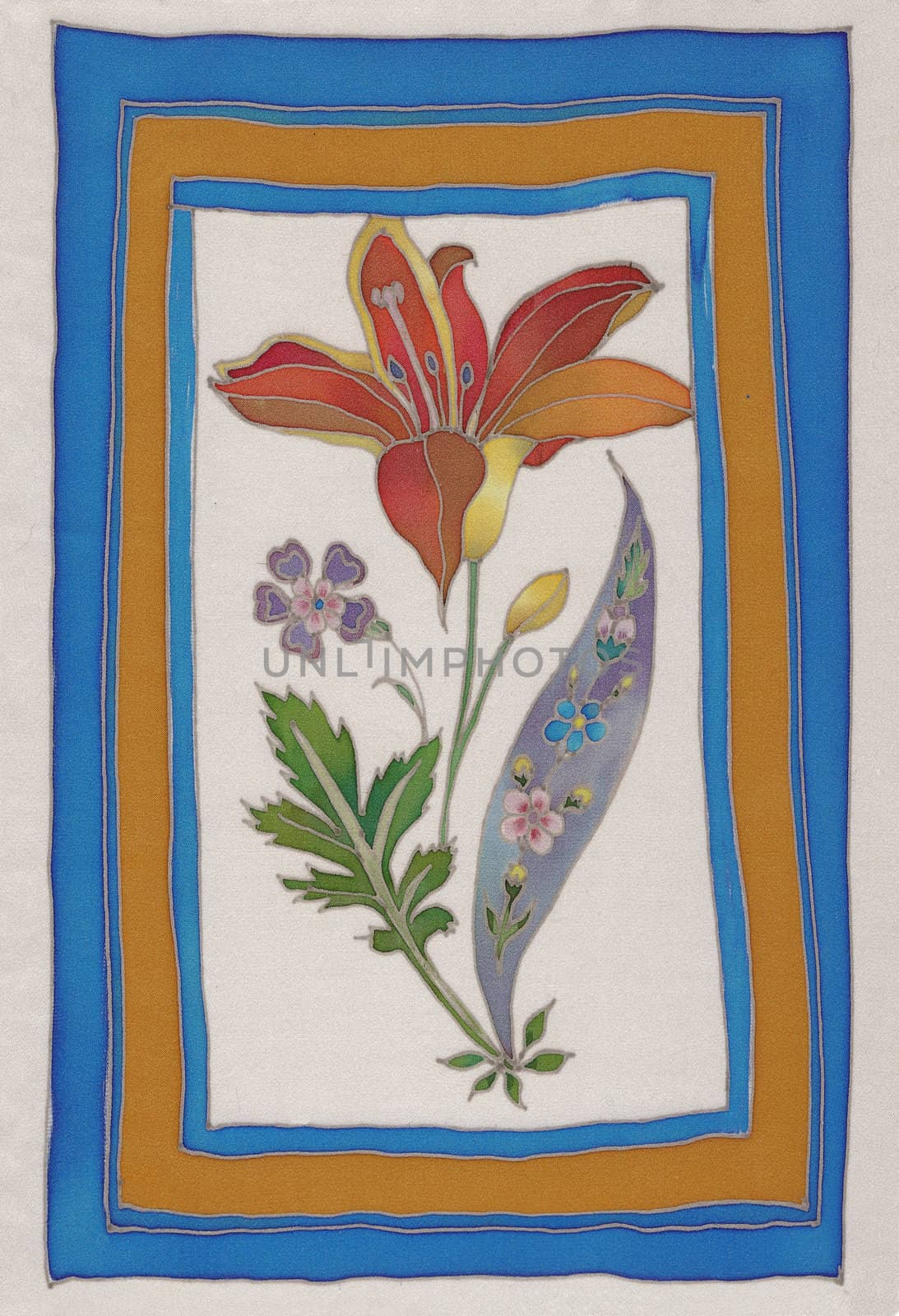 flower islam tiles batik pattern by vergasova