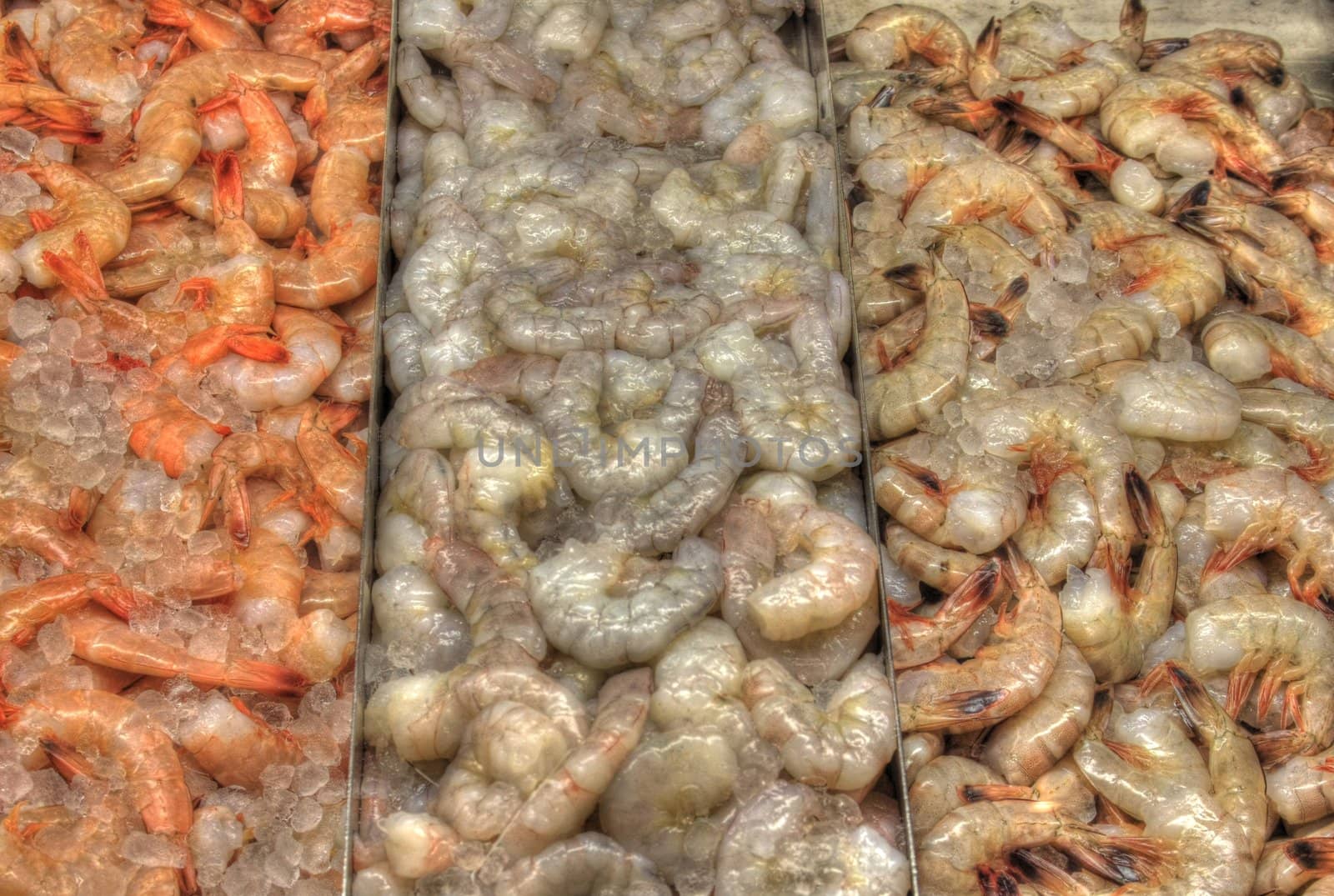 HDR Photo of a pile of shrimp