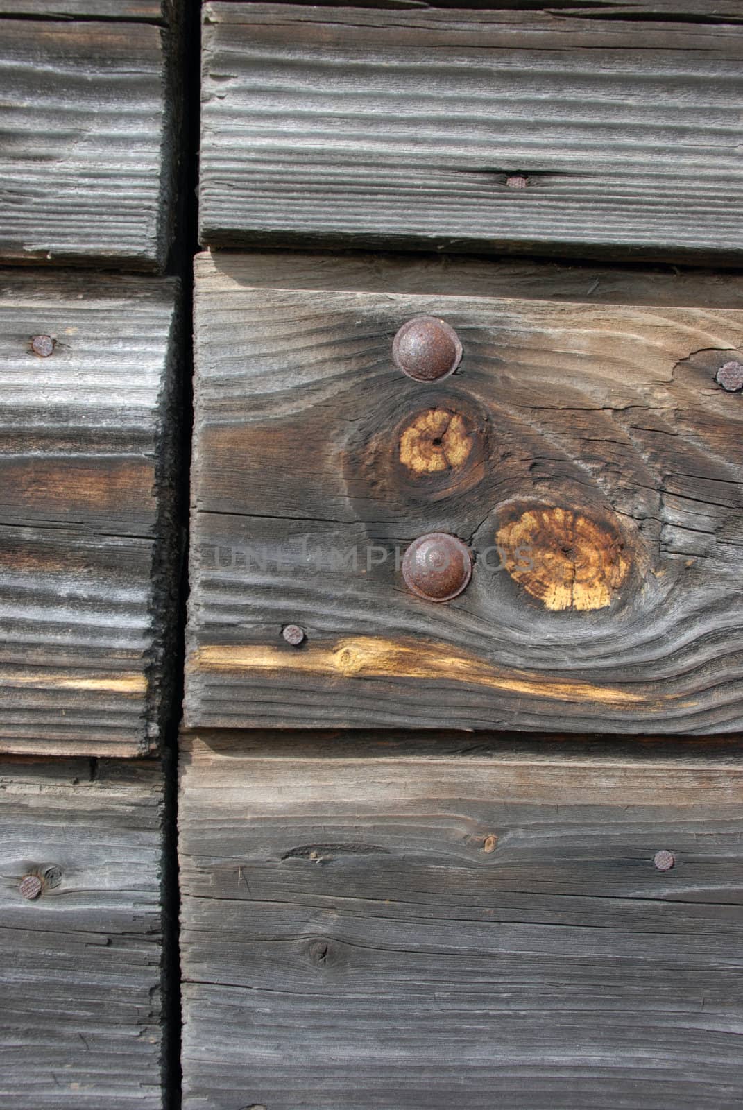 Expressive planks of hundred year old estate door.