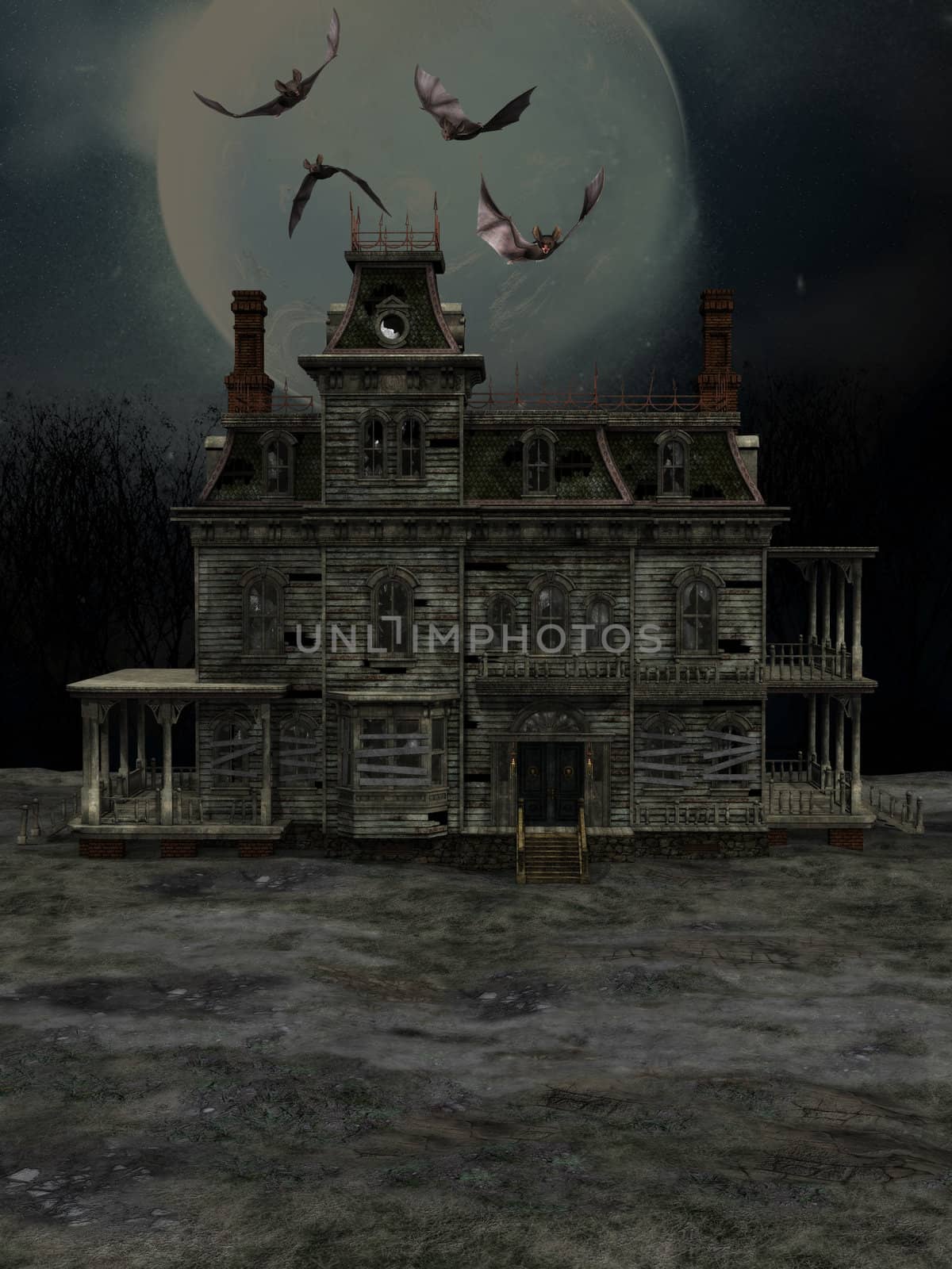 a Halloween house of full moon