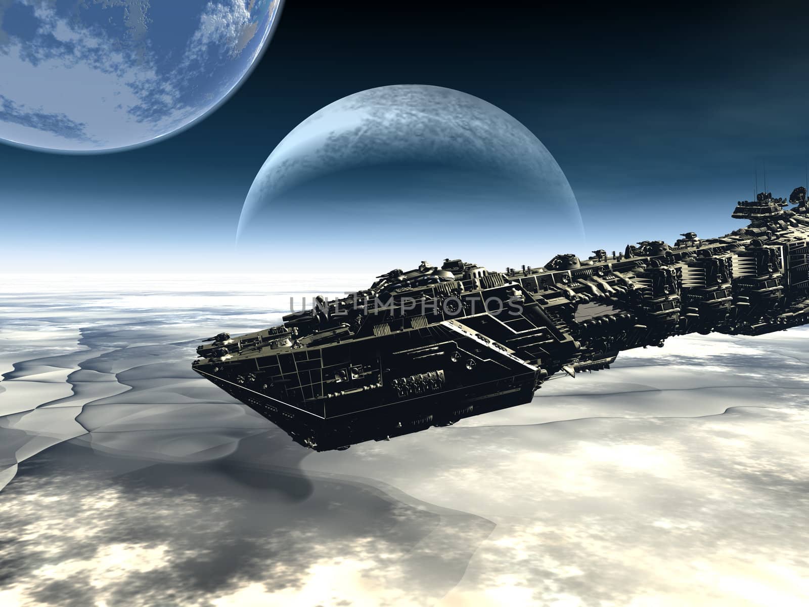 a spaceship search a new planet