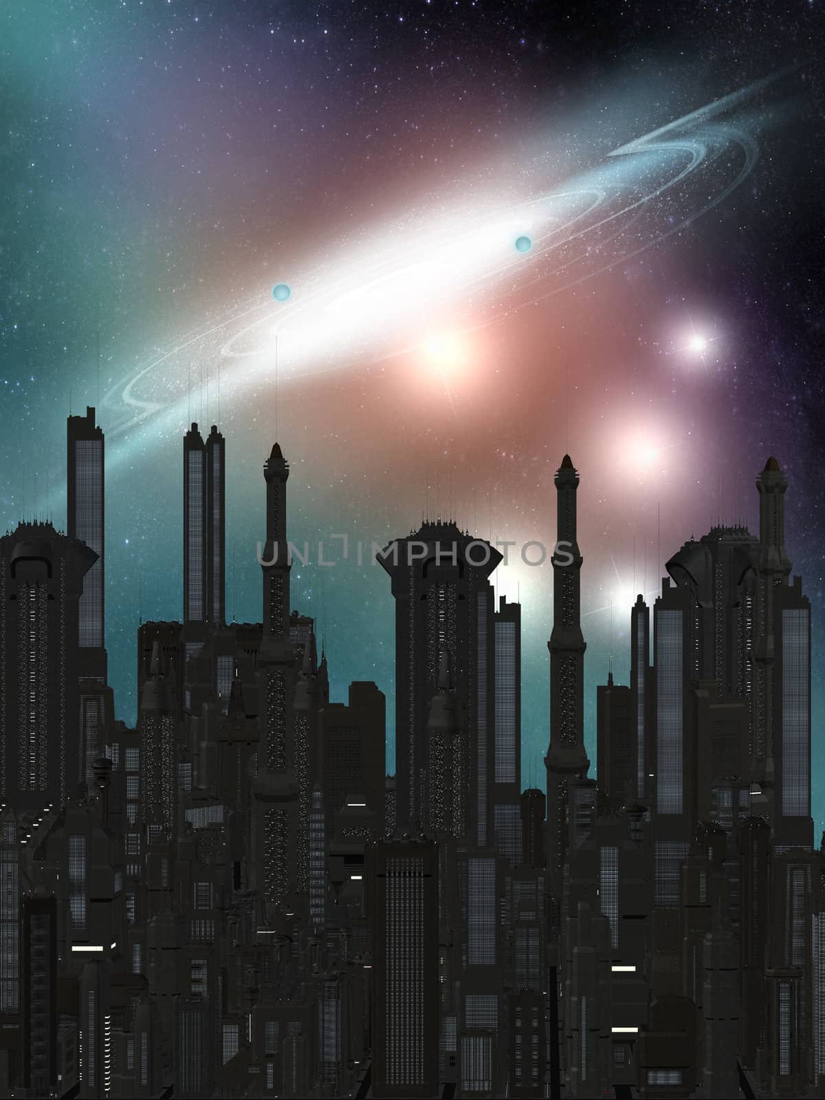 the future of town on a new planet