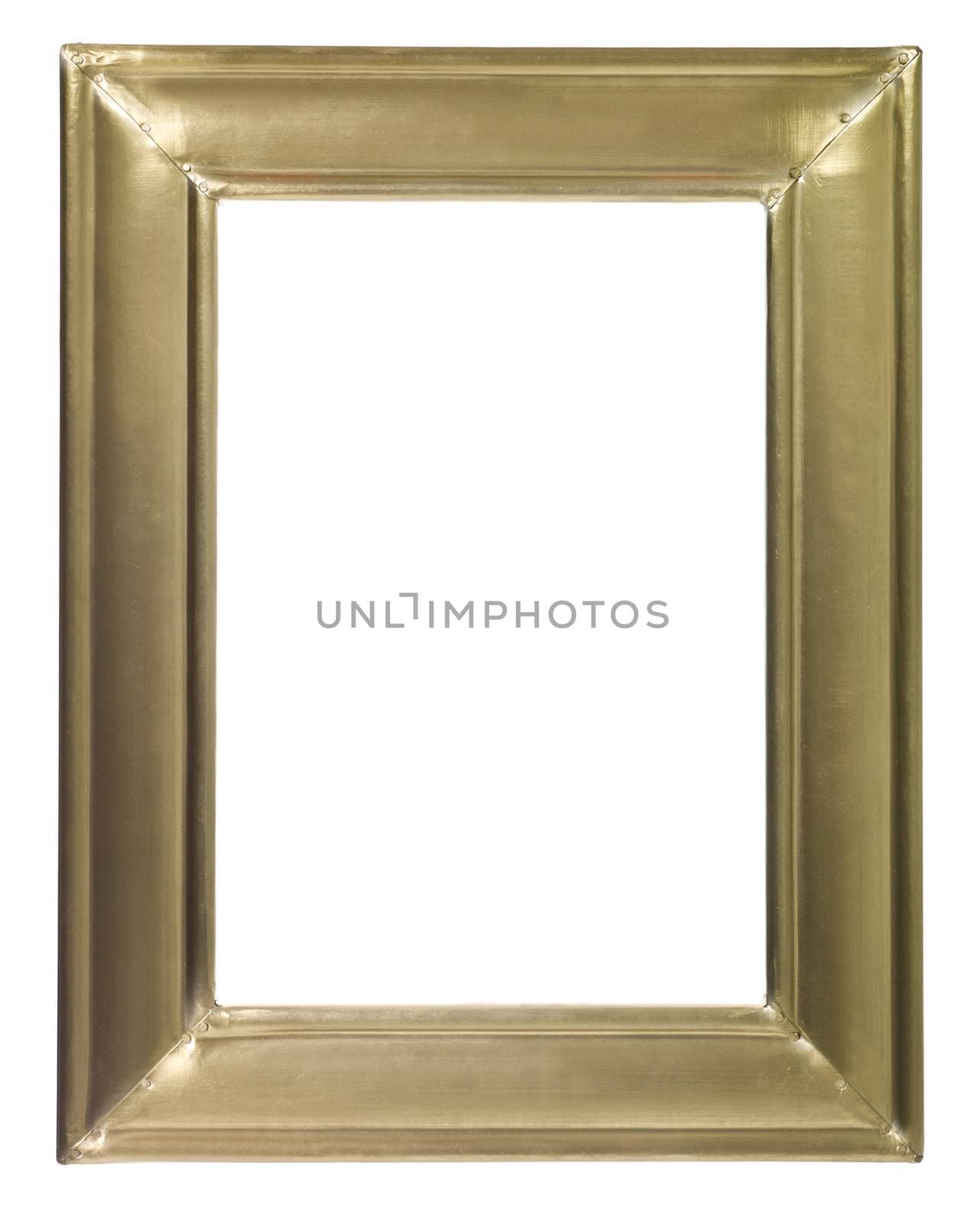Vintage Gold Frame isolated on white background