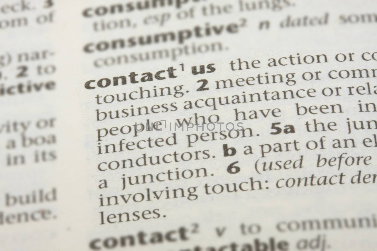 Contact Us dictionary definition by TVR