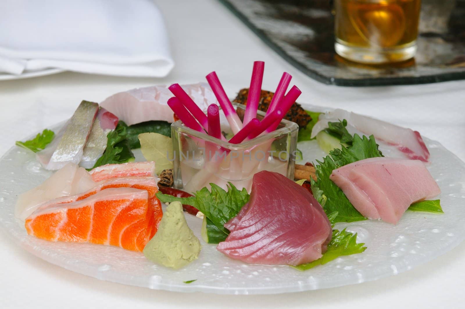 Sashimi on a plate