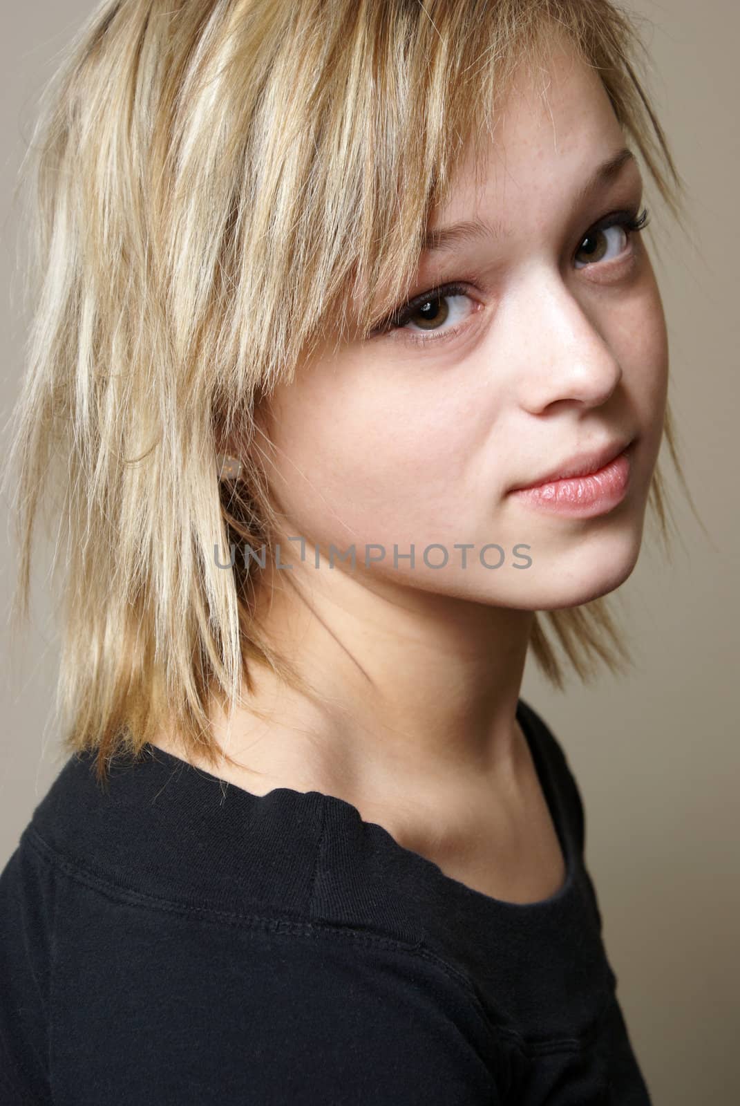 A casual portrait shot of an attractive woman.
