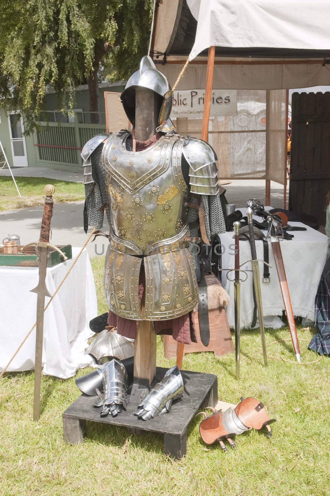 Closeup of some traditional elizabethan armor
