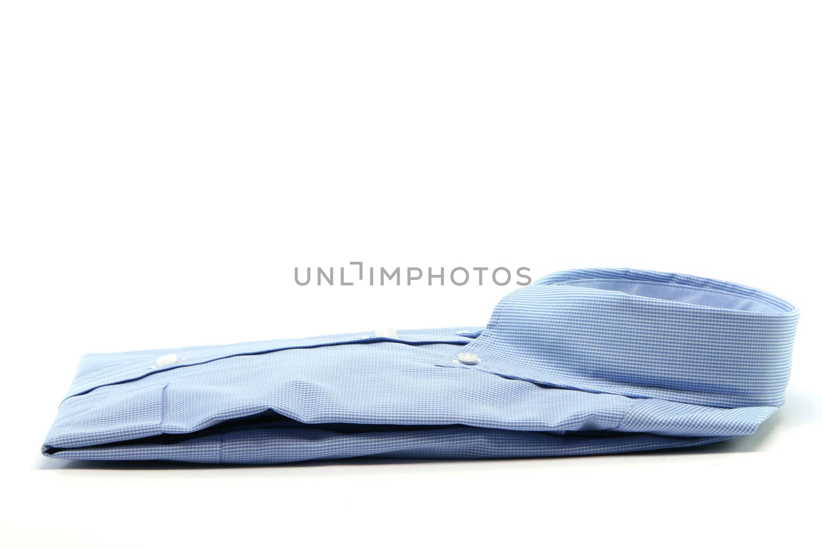 blue shirt isolated on white background with copy space fashion and clothing concepts
