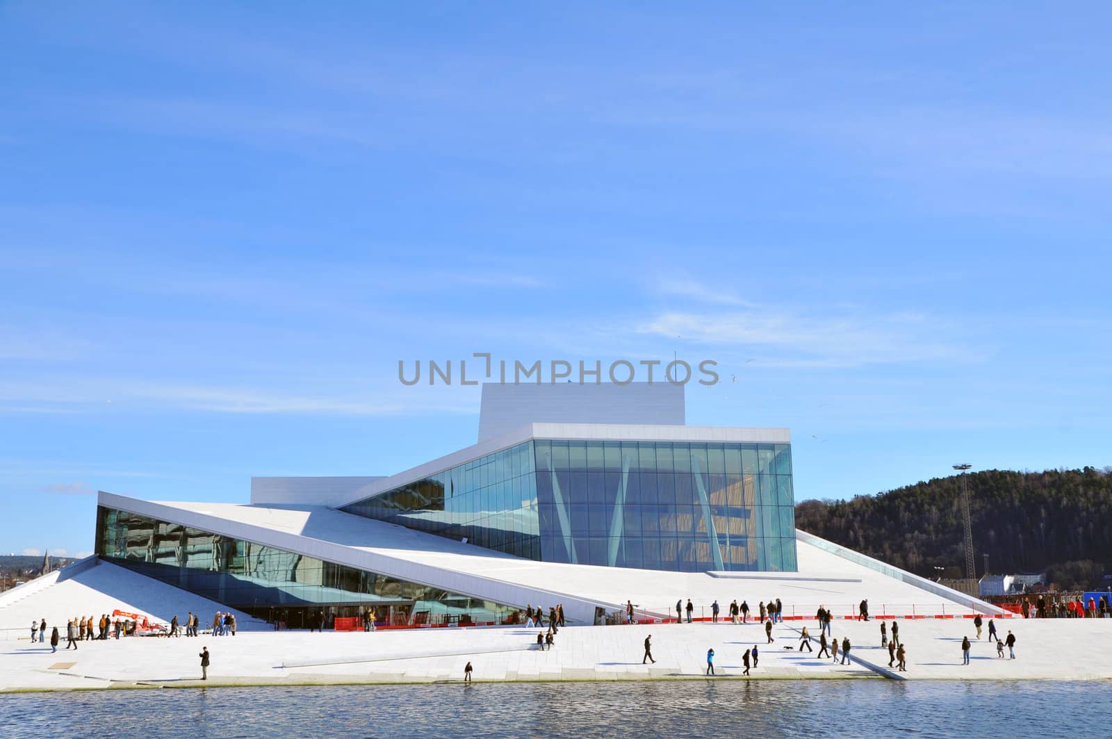 New opera house in Oslo Norway