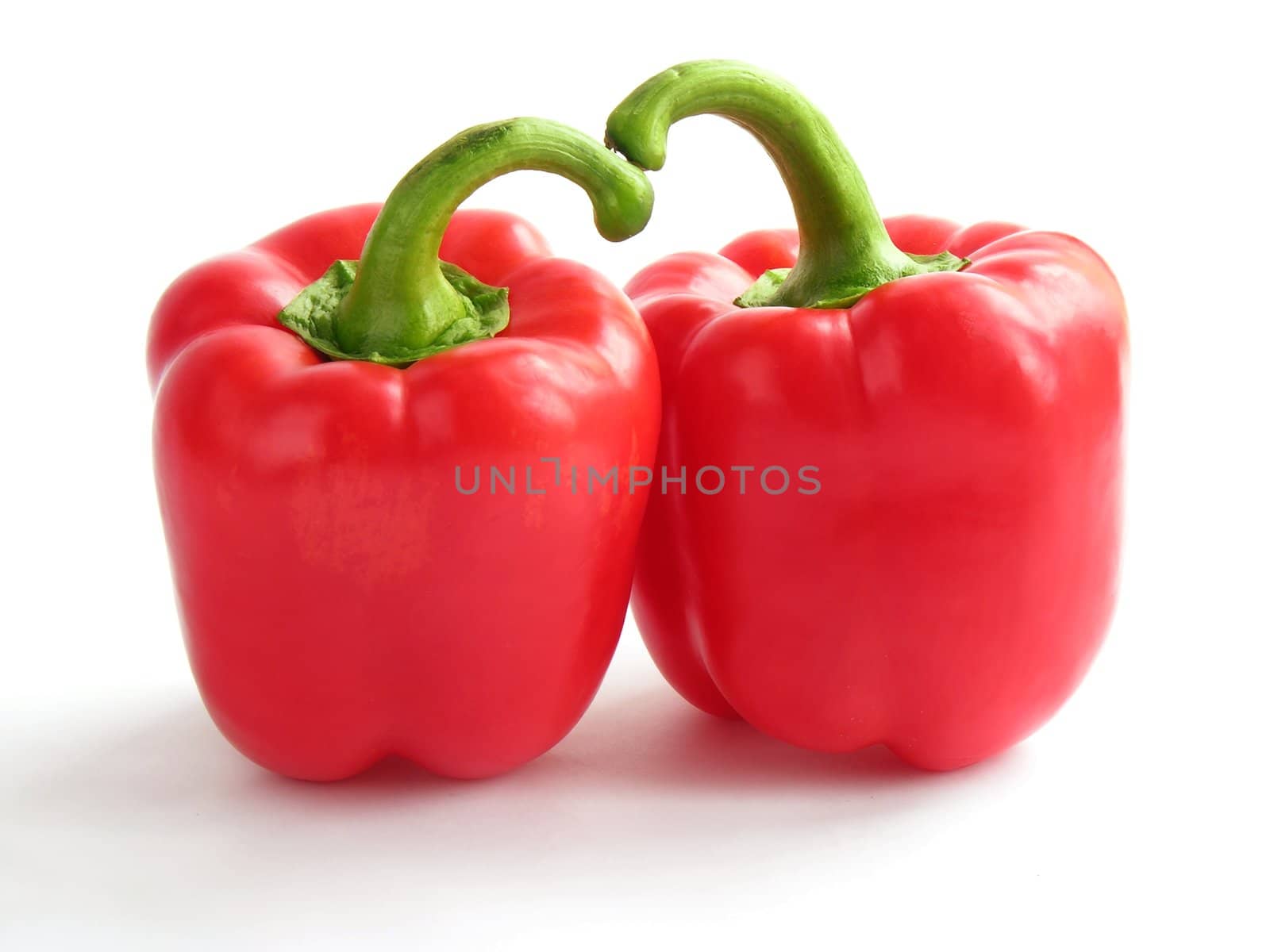 tasty red papricas for salad