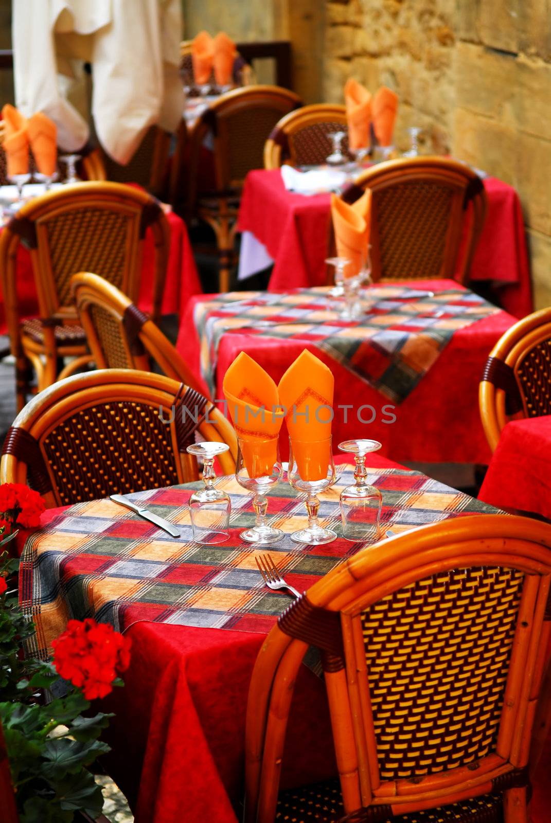 Restaurant patio by elenathewise