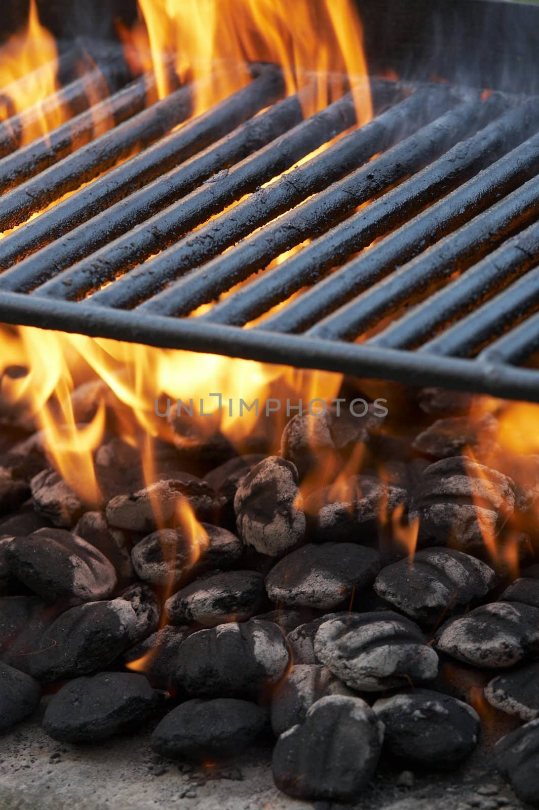 a close up of a charcoal grill