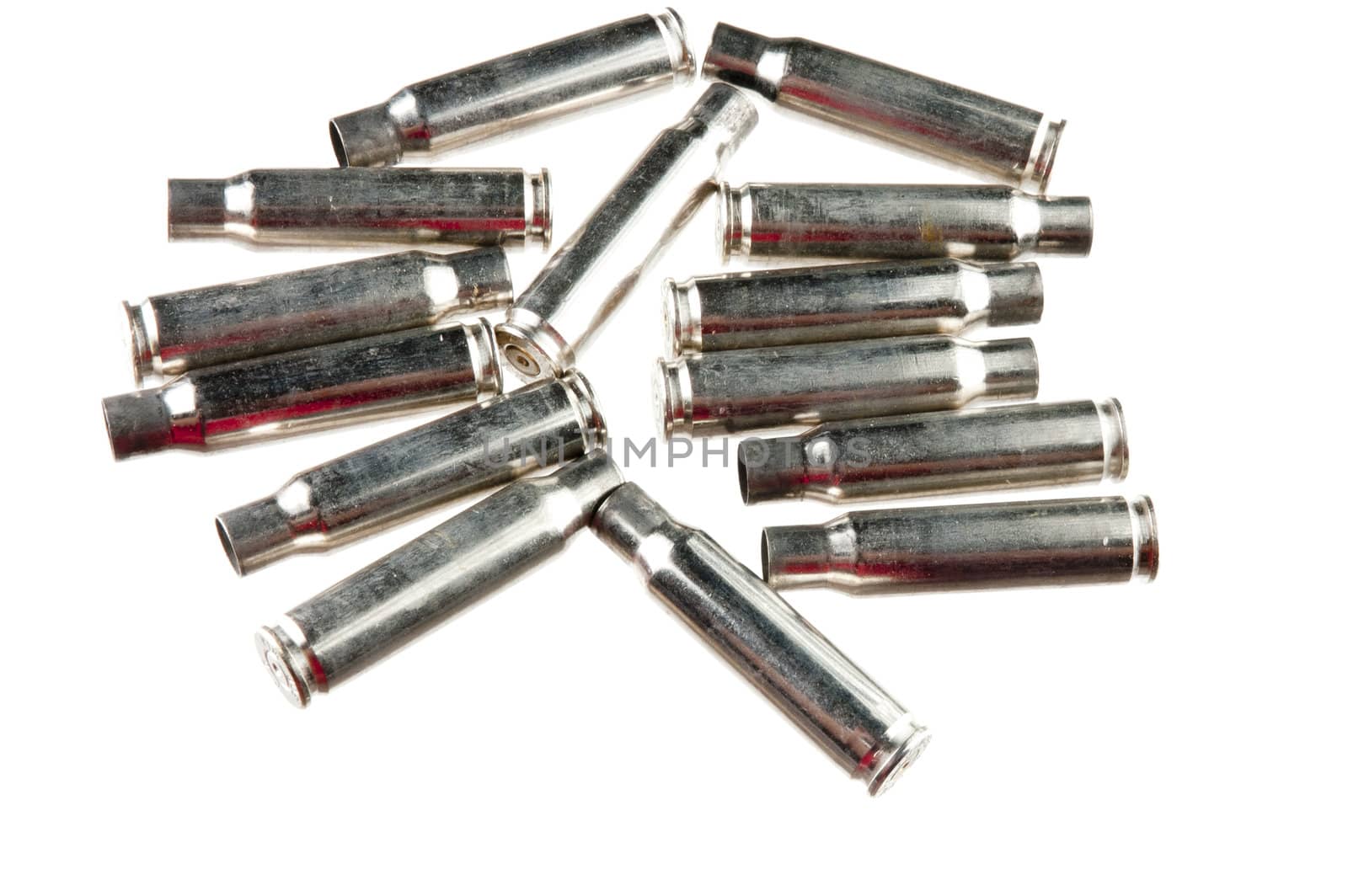 spent chromed rifle cartridges 