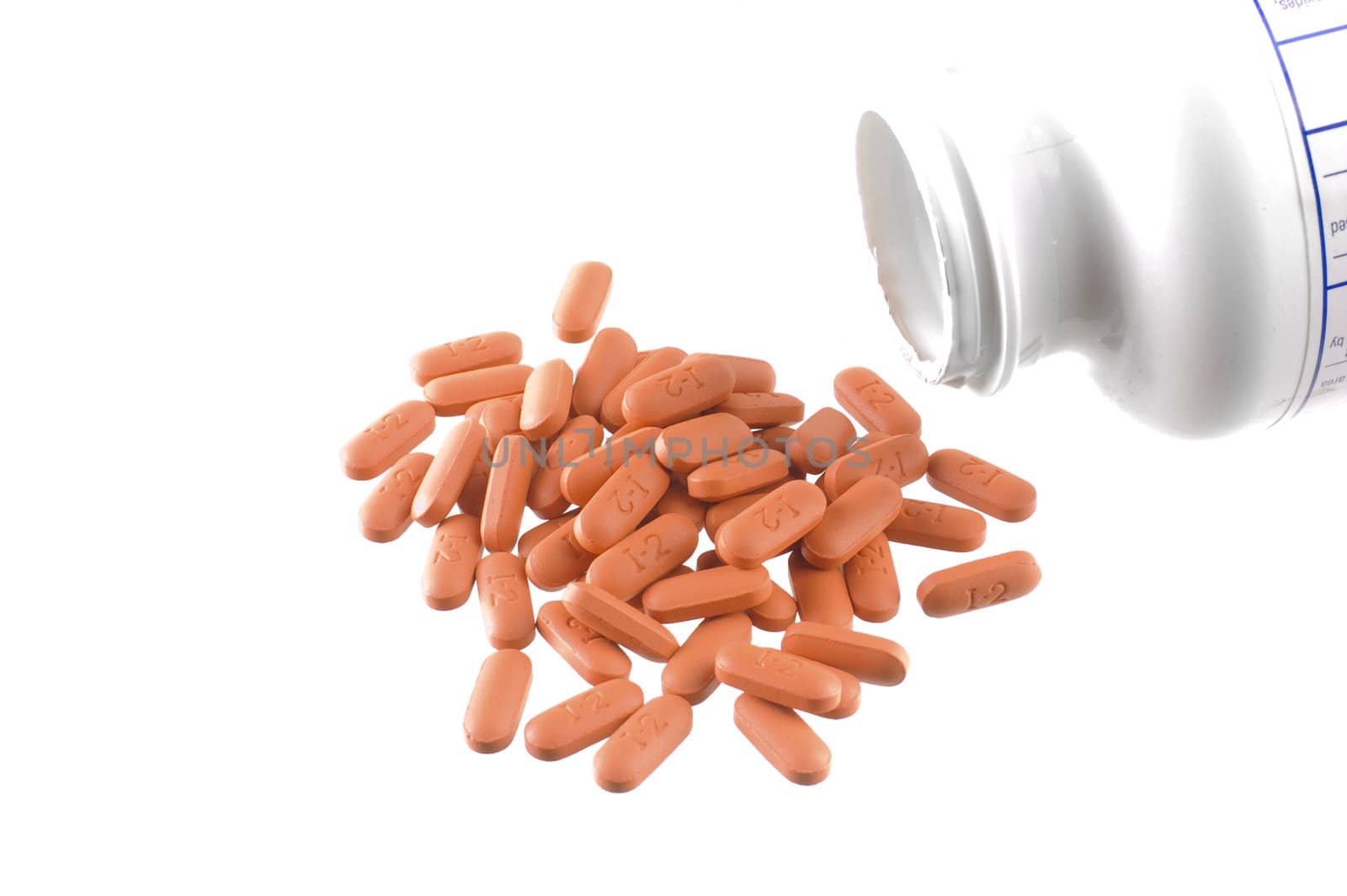 pills fallen from a container
