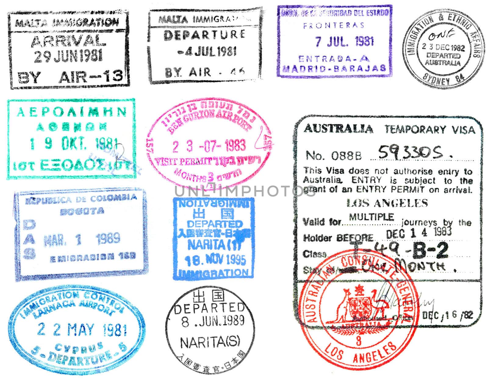 passport visaa and stamps