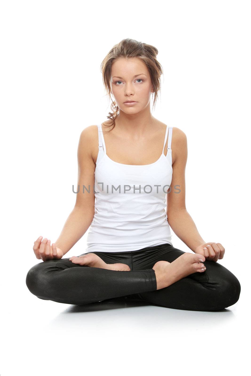 Woman doing yoga by BDS