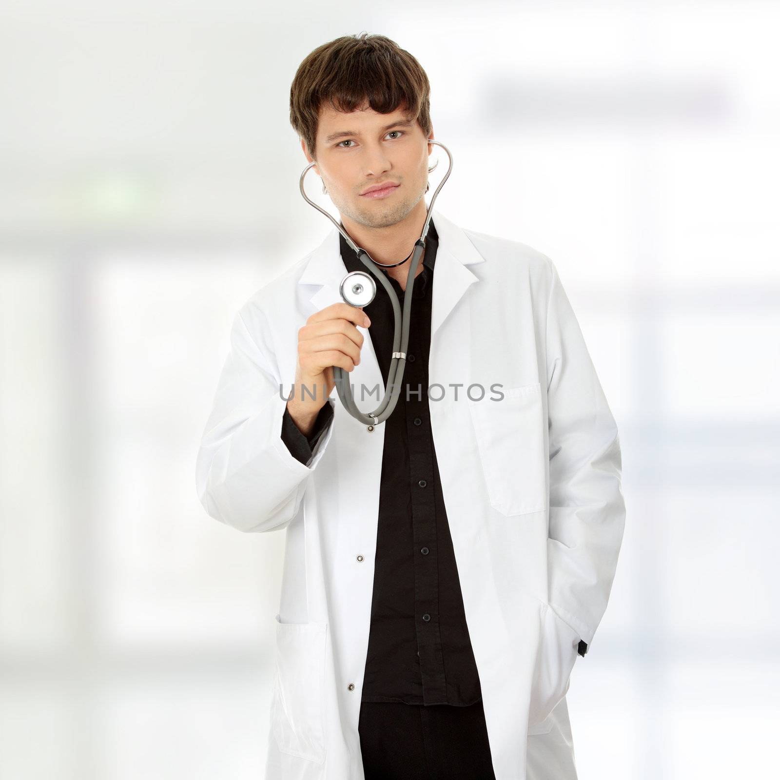 Handsome young doctor