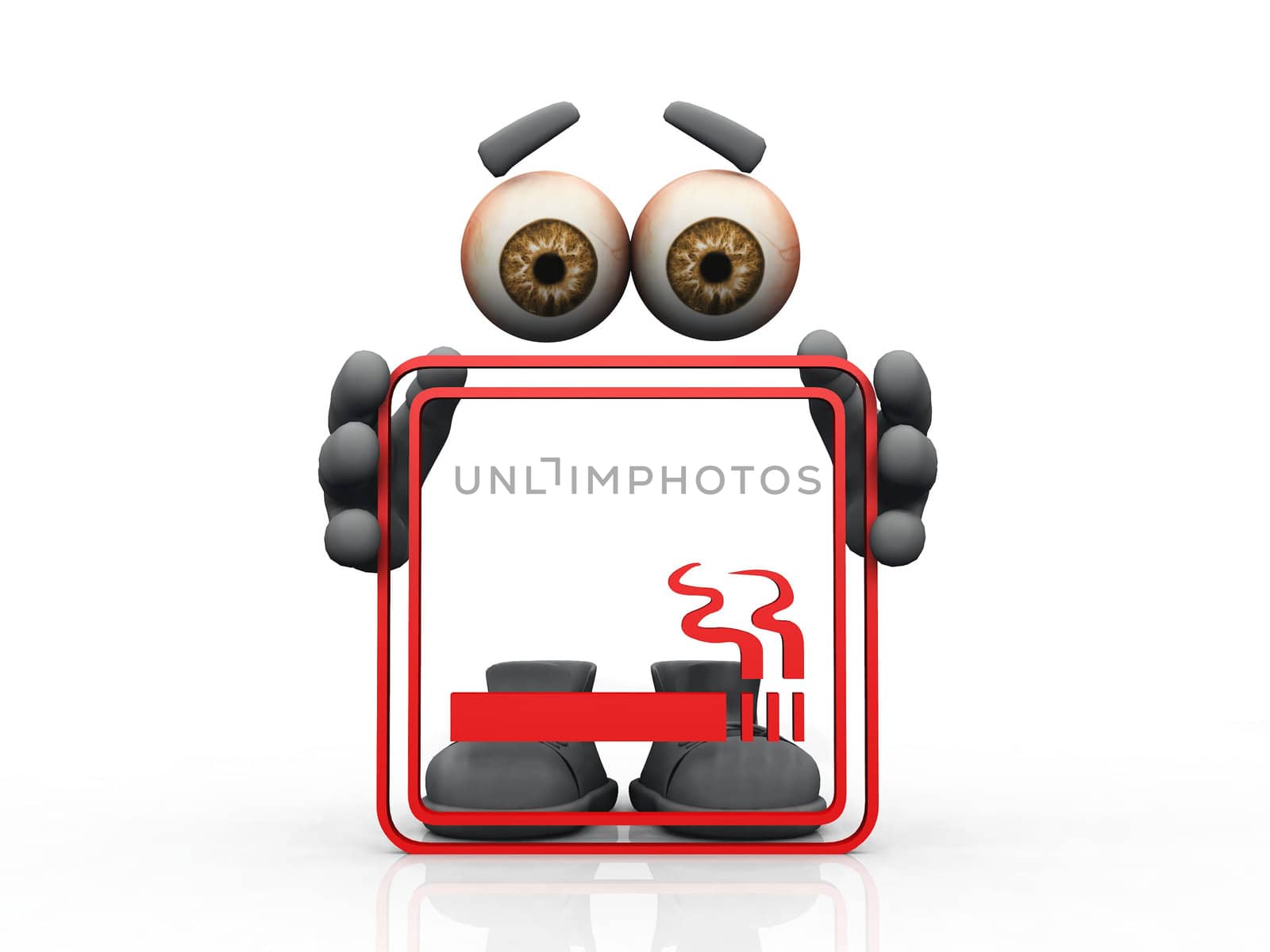 smoking symbol on a white background 
 by njaj