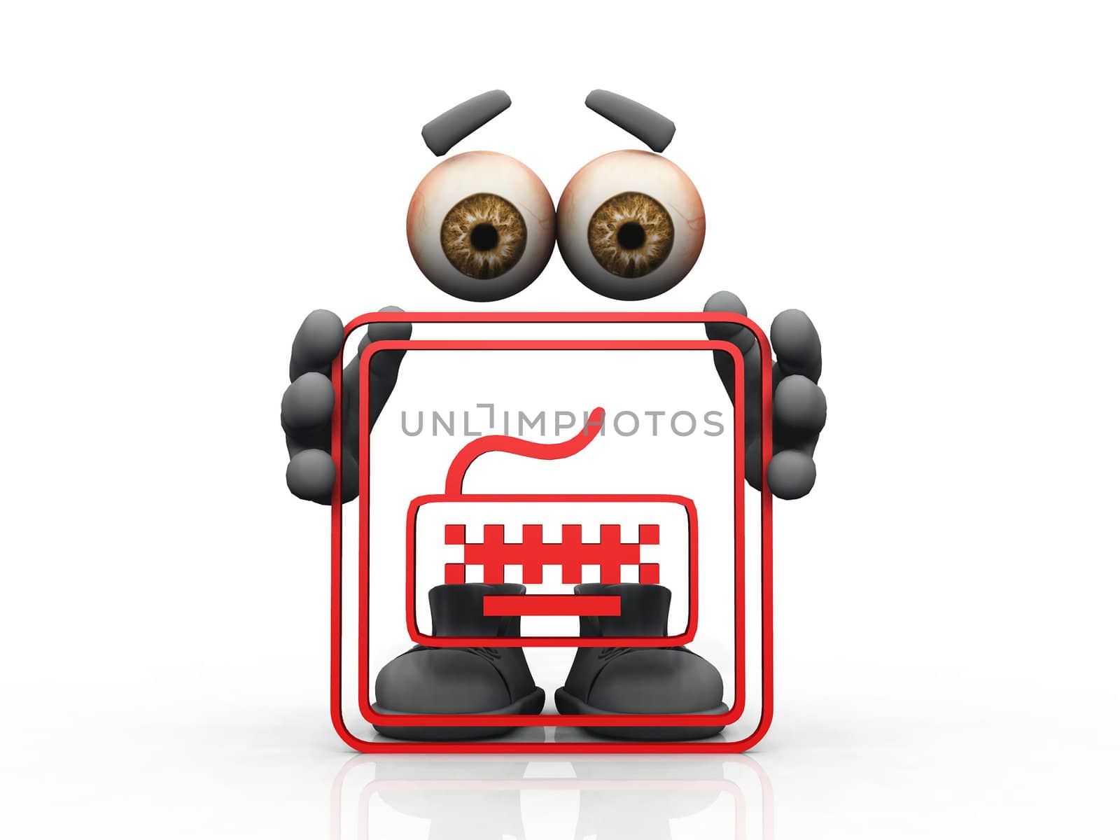 keyboard  logo and  invisible man 
 by njaj