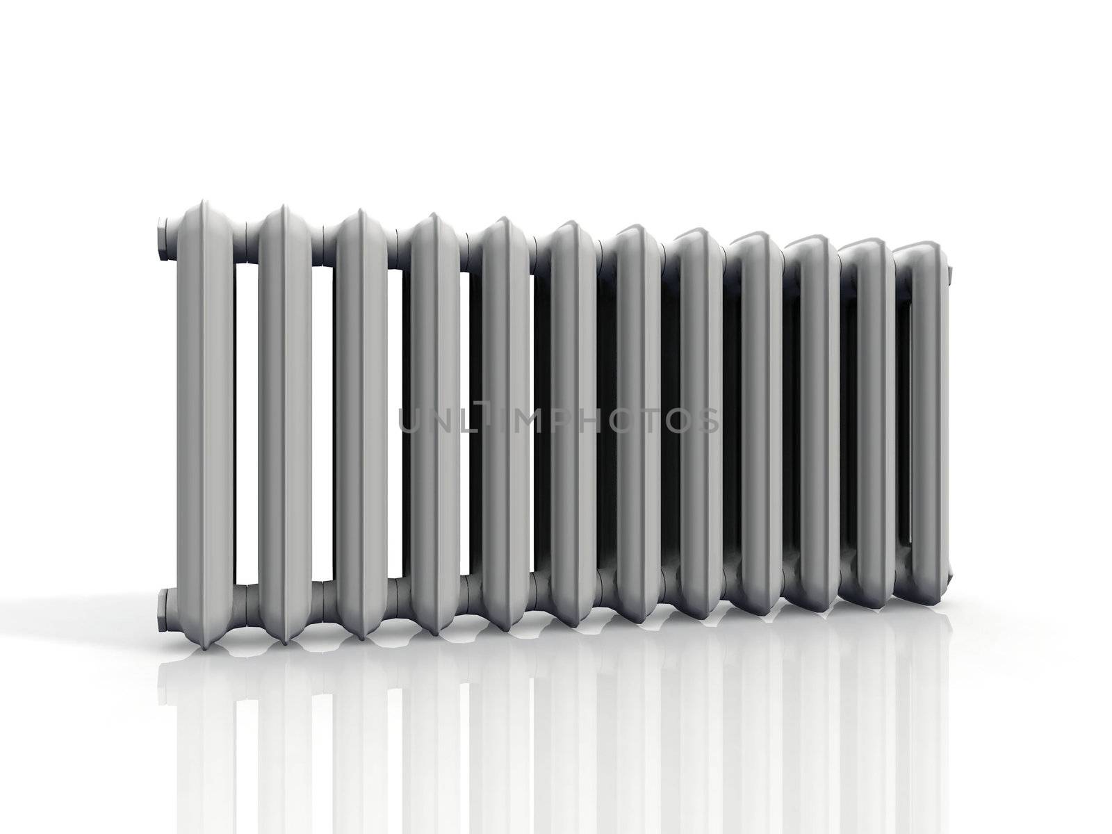 radiator  on a white background by njaj