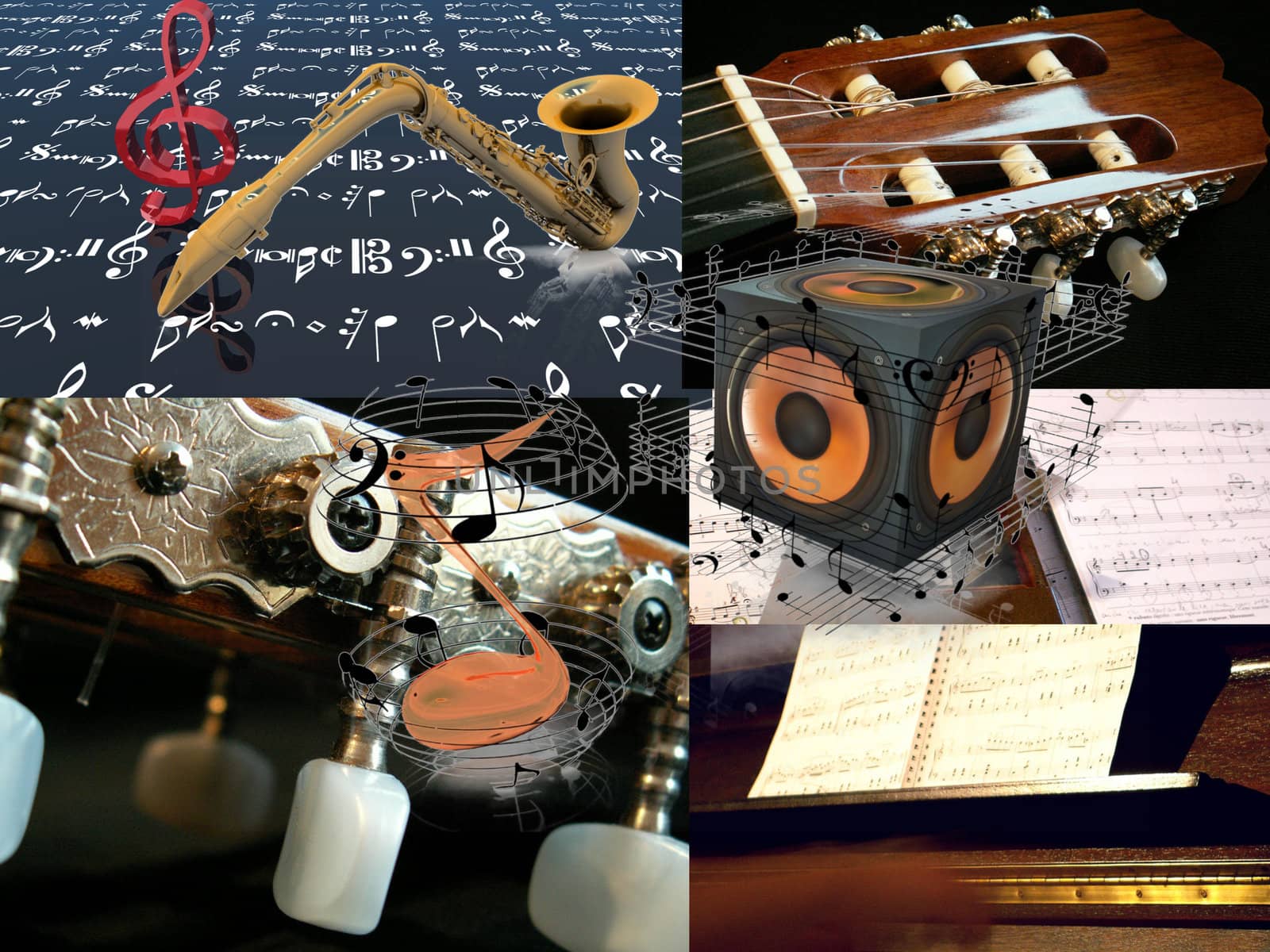 compositing  of music and instruments