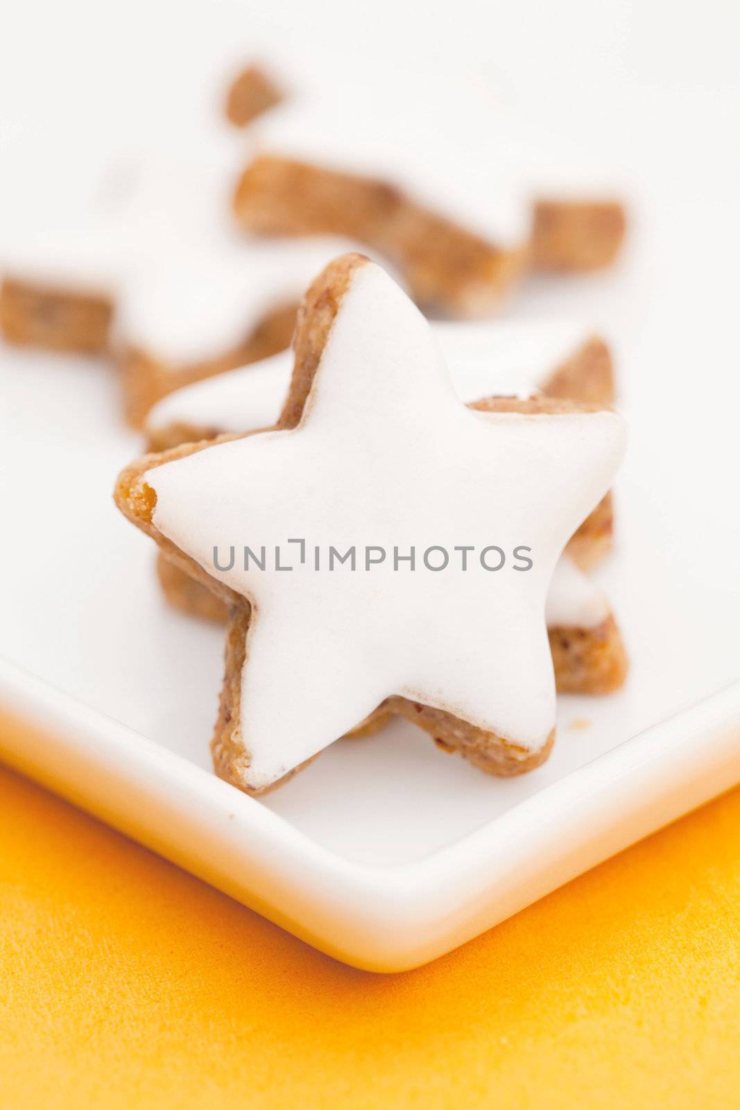 Cinnamon biscuits on a plate