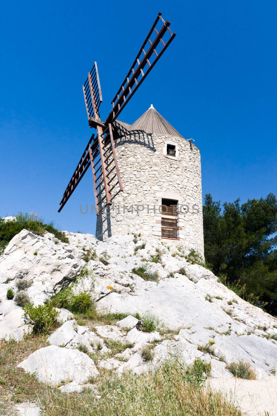 Windmill of Provence in Marseille, France