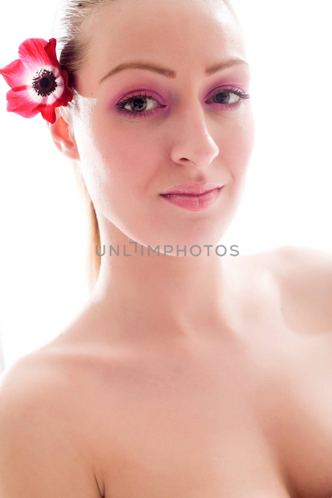 Portrait with a flower by DNFStyle