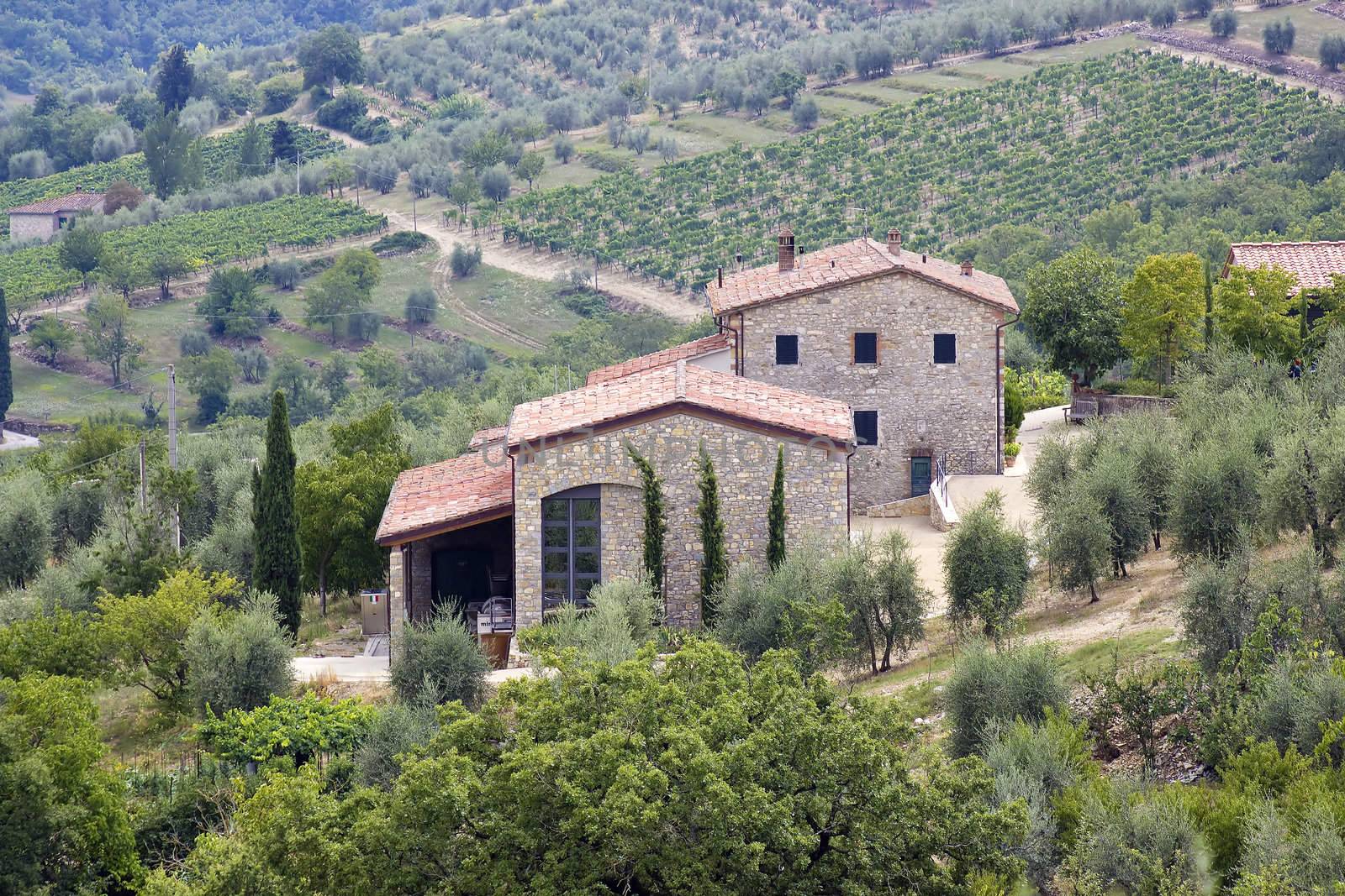 typical tuscan house